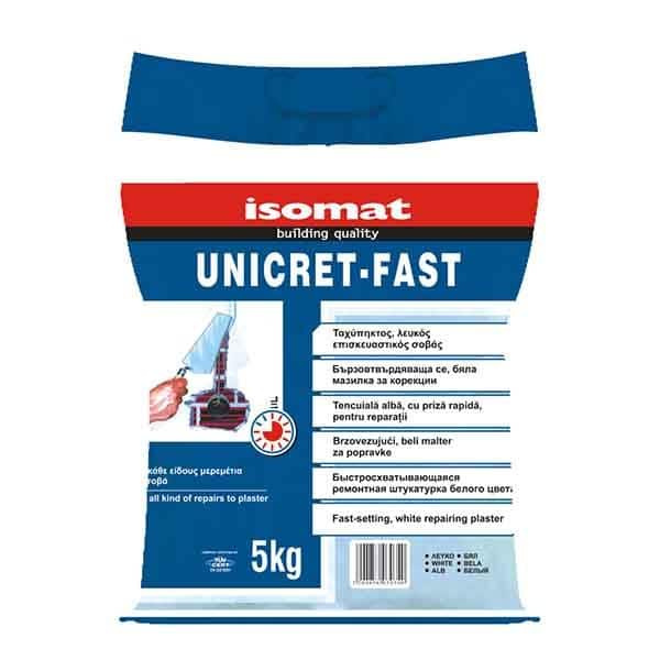 Isomat Unicret - Fast Σοβάς Λευκός 5 Kg