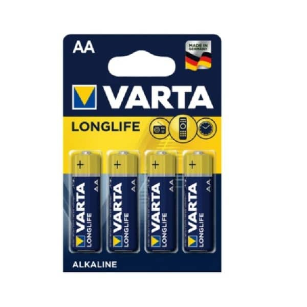 Varta LongLife Αλκαλικές Μπαταρίες AA 1.5V 4Τμχ. Varta (33386)