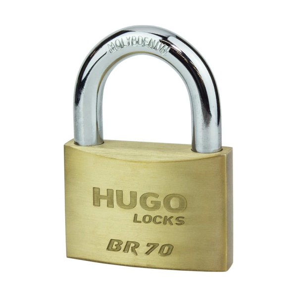 Λουκέτο Ορειχάλκινο Hugo BR 20 Με 3 Κλειδιά