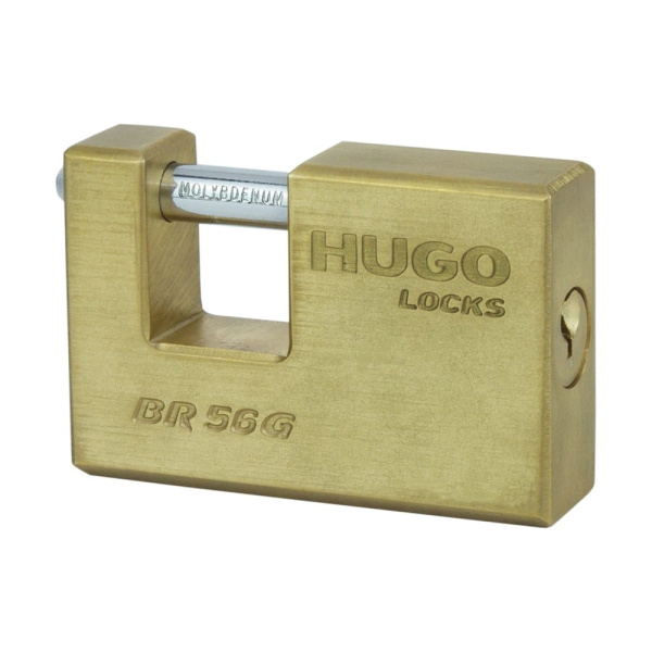 Λουκέτο - Τάκος Ορειχάλκινο Hugo BR 56G Με 3 Κλειδιά (60141)
