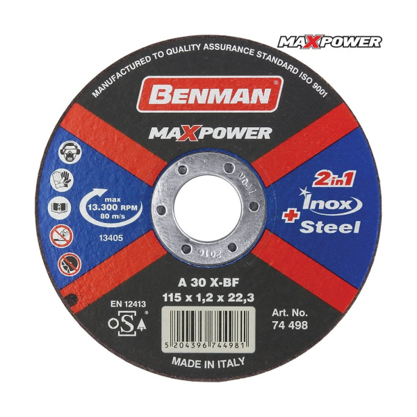 Δίσκος Κοπής Σιδήρου-Inox-CD Maxpower Benman