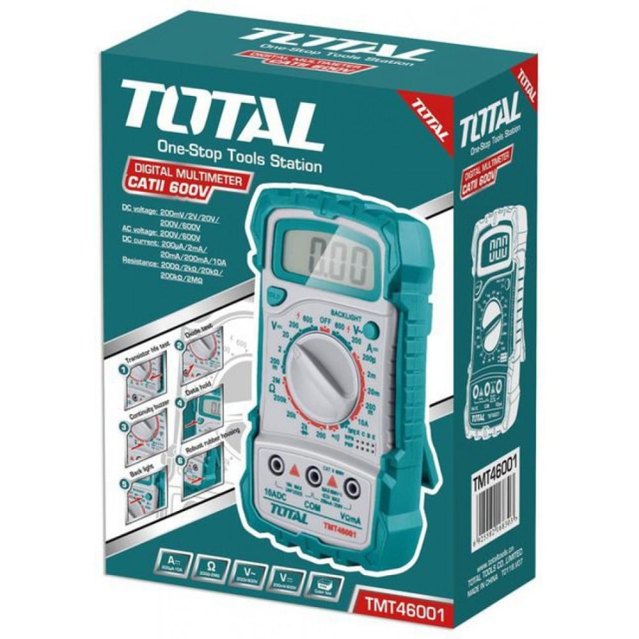 Πολύμετρο Ψηφιακό (TMT46001) TOTAL