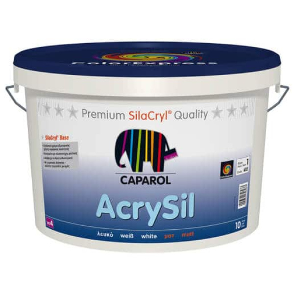 Acrysil Λευκό Σιλαξονικό Ακρυλικό Χρώμα Σιλικόνης Caparol