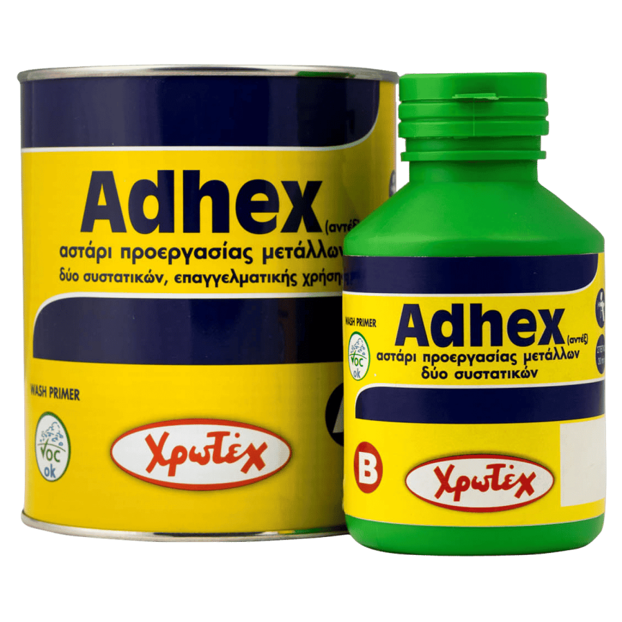 Adhex Αστάρι Προεργασίας Για Αλουμίνια & Γαλβανιζέ 2 Συστατικών 0.75ml (0,6ml + 0,150ml) Χρωτέχ