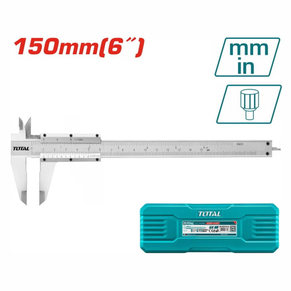 Παχύμετρο Inox 150mm (TMT311501) TOTAL