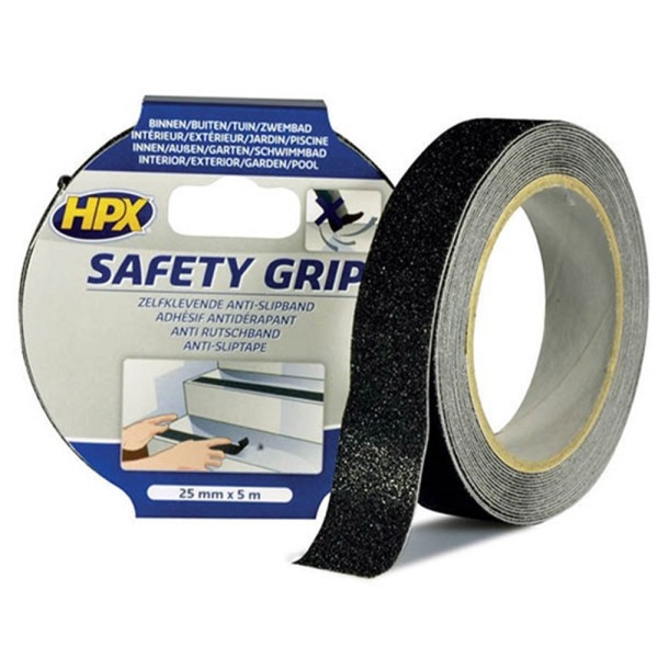 Safety Grip Αντιολισθητική Ταινία Ασφαλείας Μαύρη 50mm x 18m HPX (501800122)