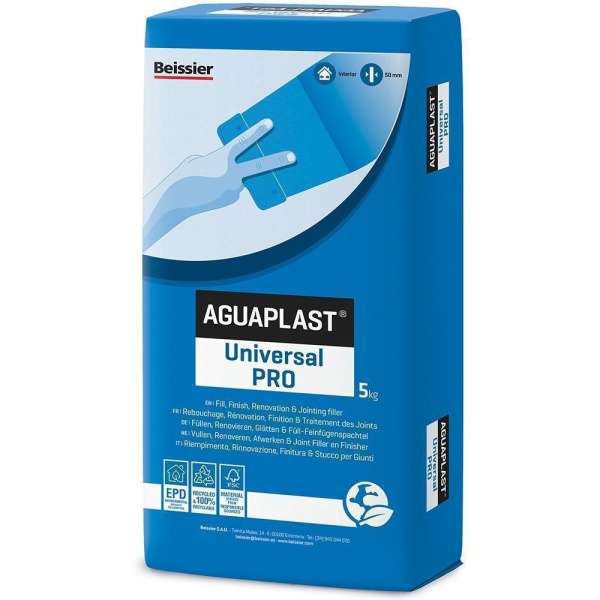 Στόκος Για Όλες Τις Δουλειές (γέμισμα έως 50mm)5Kg Universal Pro Aguaplast
