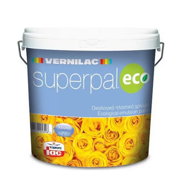 Χρώμα Οικολογικό Πλαστικό Superpal Eco Λευκό Vernilac